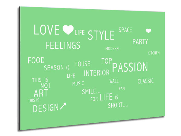 Love Quote Love Life Green