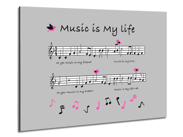 Music Is My Life Grey