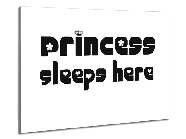 Princesss Sleeps Here 2 White