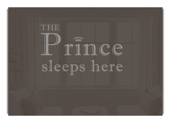 The Prince Sleeps Here Chocolate