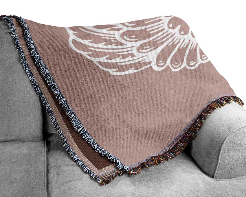 Angel Wings 4 Vivid Pink Woven Blanket