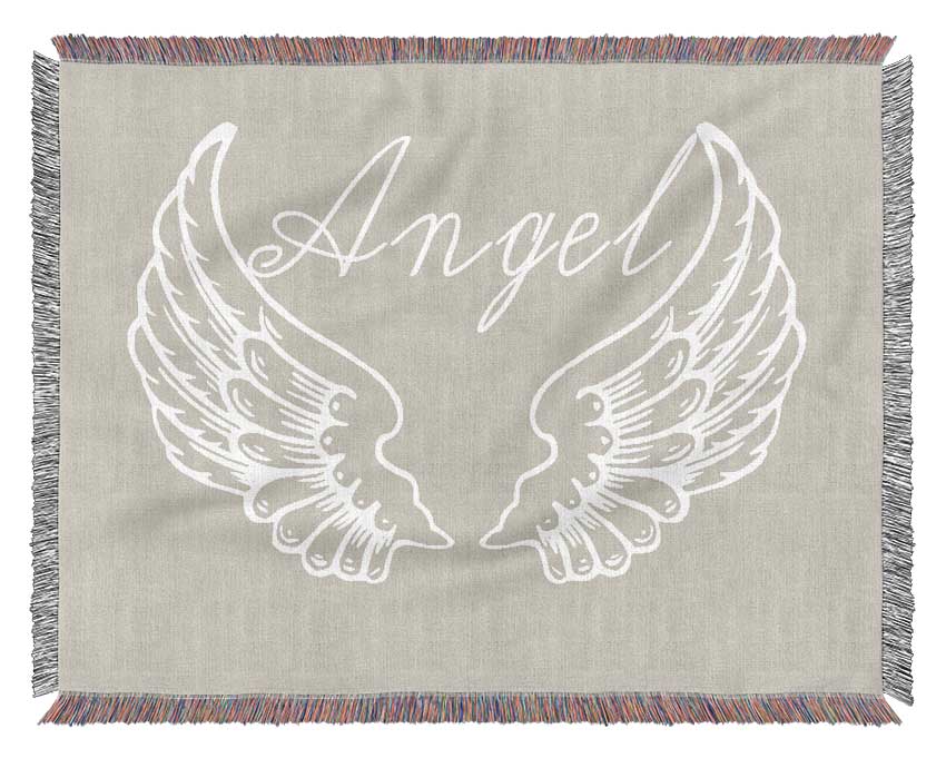 Angel Wings 4 Pink Woven Blanket