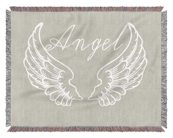 Angel Wings 4 Pink Woven Blanket