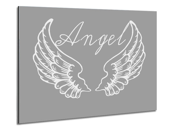 Angel Wings 4 Grey White