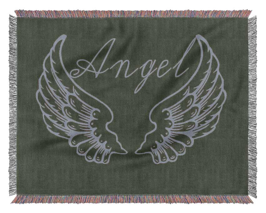 Angel Wings 4 Chocolate Woven Blanket