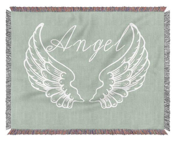 Angel Wings 4 Beige Woven Blanket