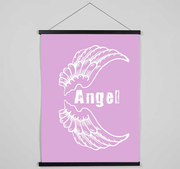 Angel Wings 3 Pink Hanging Poster - Wallart-Direct UK