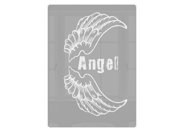 Angel Wings 3 Grey White