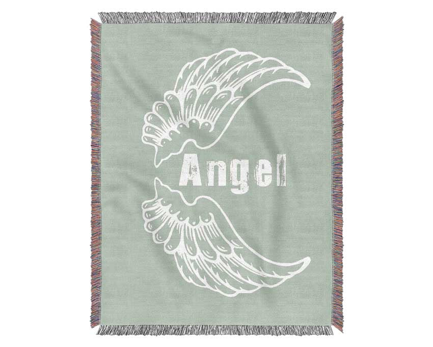 Angel Wings 3 Beige Woven Blanket