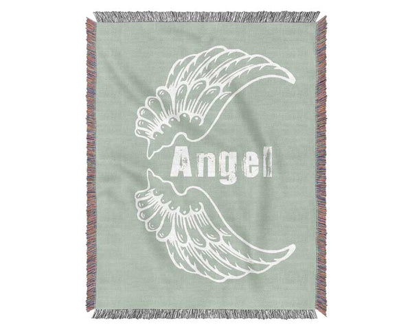 Angel Wings 3 Beige Woven Blanket