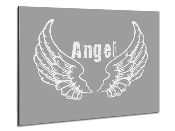 Angel Wings 2 Grey White