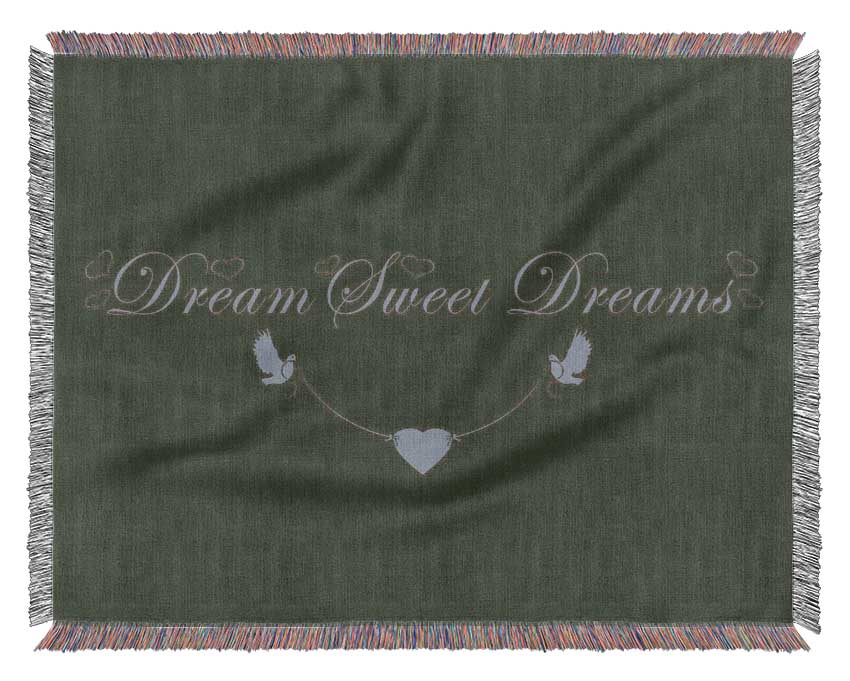 Dream Sweet Dreams Chocolate Woven Blanket