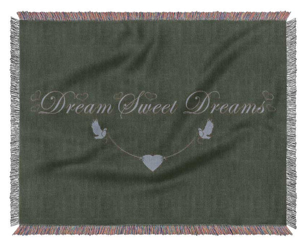 Dream Sweet Dreams Chocolate Woven Blanket