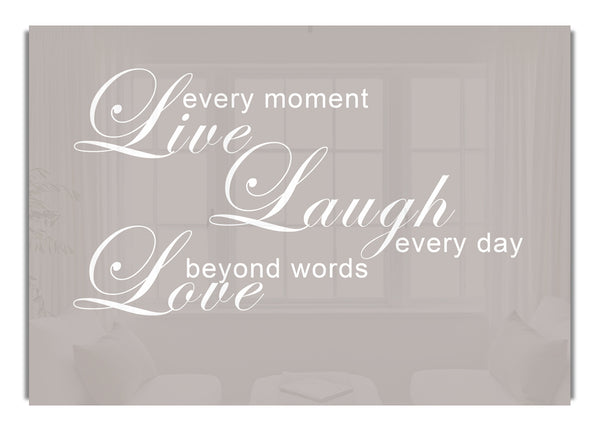 Live Every Moment 3 Beige