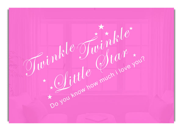 Twinkle Twinkle Little Star 2 Vivid Pink