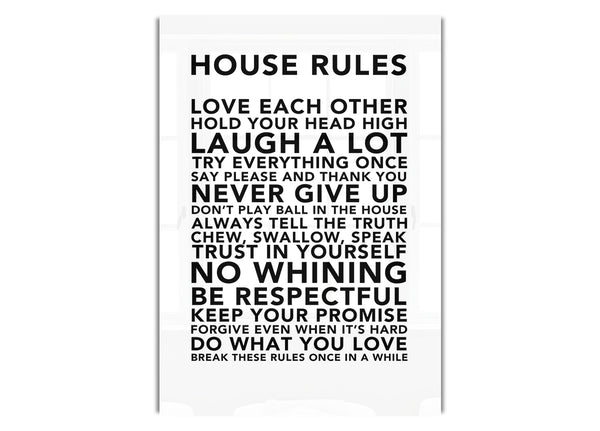 House Rules 3 White