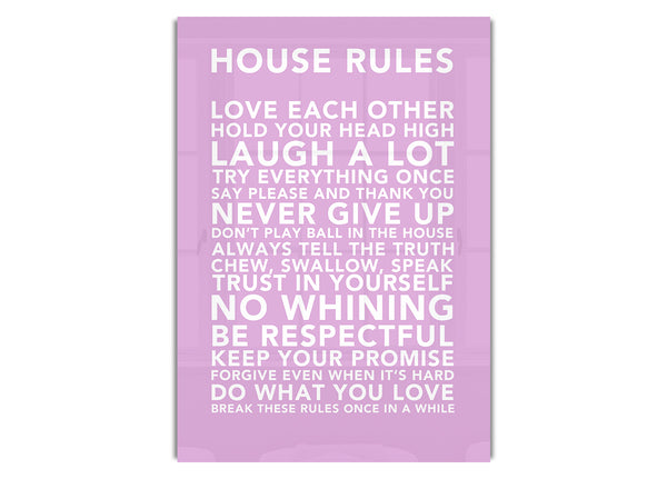 House Rules 3 Pink