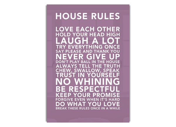 House Rules 3 Dusty Pink