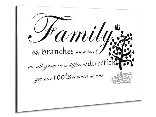 Family Quote Family Like Branches On A Tree White