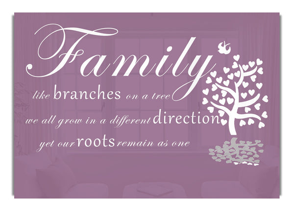 Family Like Branches On A Tree Dusty Pink