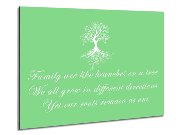 Family Quote Family Are Like Branches Green