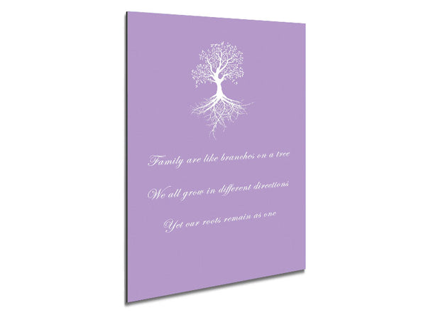 Family Quote Family Are Like Branches 2 Lilac