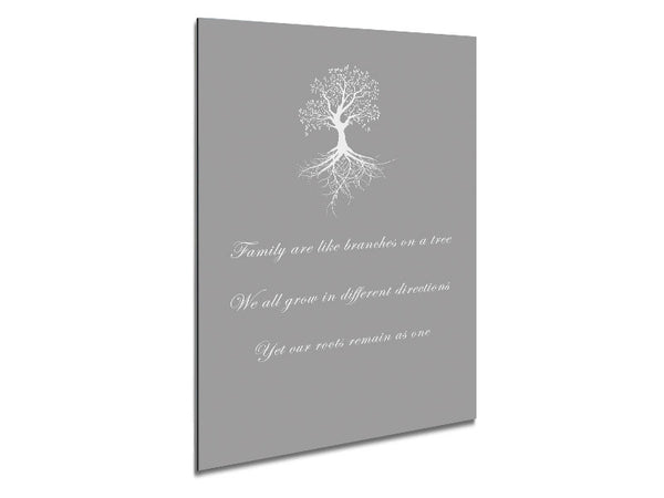 Family Quote Family Are Like Branches 2 Grey White