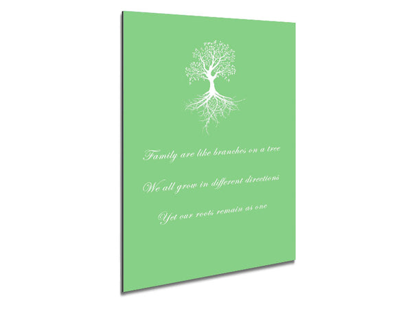 Family Quote Family Are Like Branches 2 Green