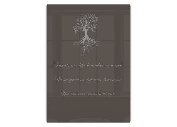 Family Are Like Branches 2 Chocolate