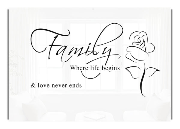 Family Where Life Begins 1 White