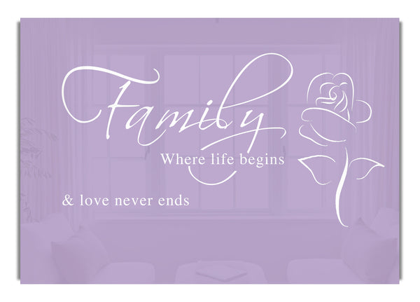 Family Where Life Begins 1 Lilac