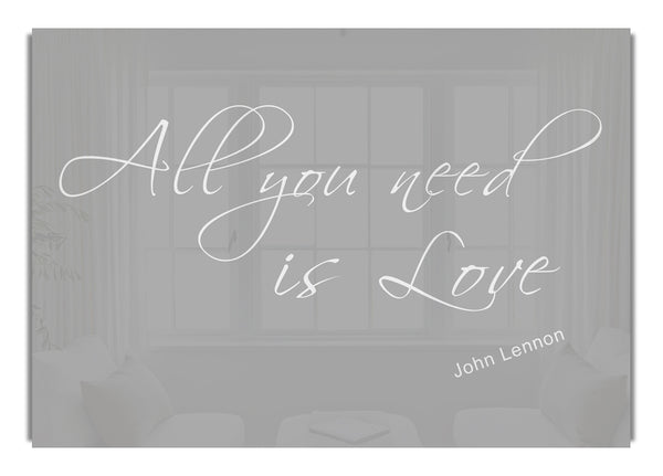 All You Need Is Love 2 Grey White