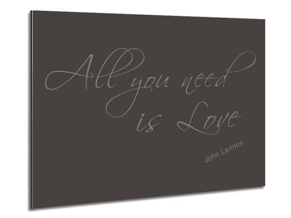 Music Quote All You Need Is Love 2 Chocolate