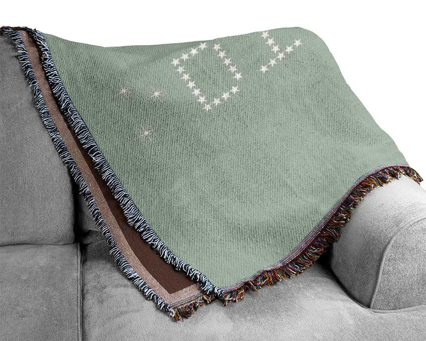 Music Quote Shine Bright Rihanna Beige Woven Blanket