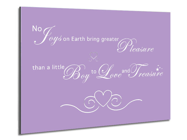 Nursery Quote No Joys On Earth Bring Pleasure Lilac