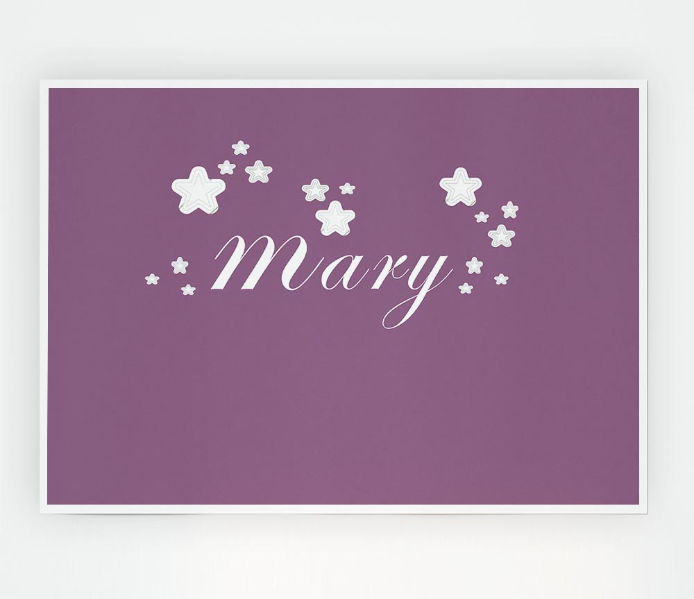 Girls Room Quote Your Name In Stars Dusty Pink Print Poster Wall Art