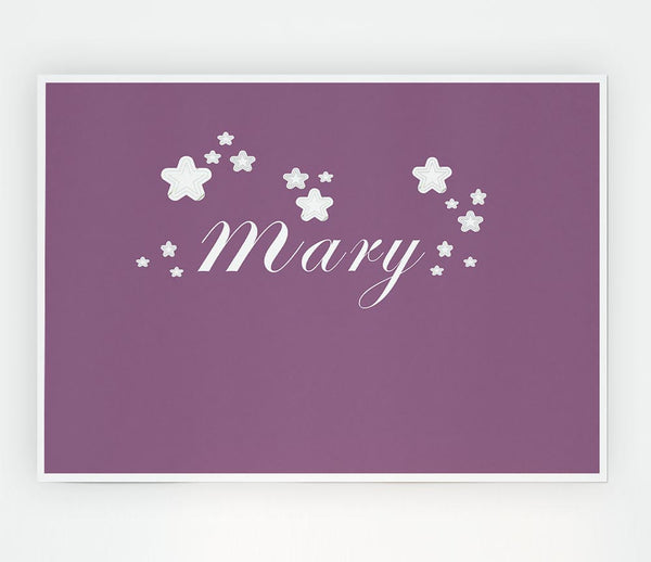 Girls Room Quote Your Name In Stars Dusty Pink Print Poster Wall Art