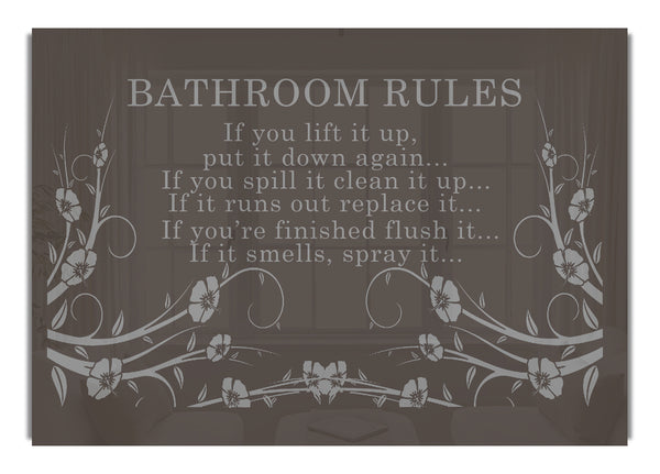 Bathroom Rules 2 Chocolate