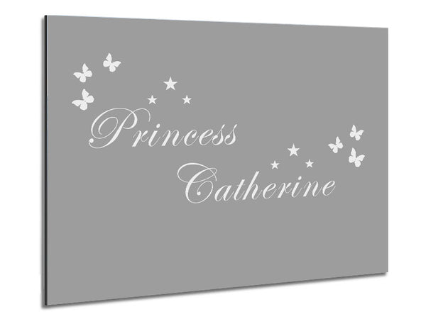 Girls Room Quote Your Own Name Princess Grey White