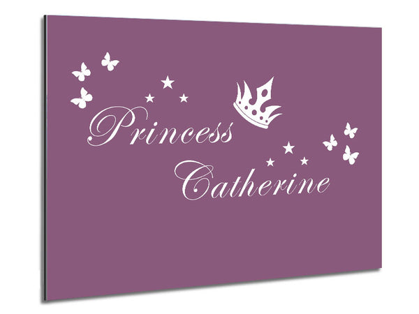 Girls Room Quote Your Own Name Princess 2 Dusty Pink