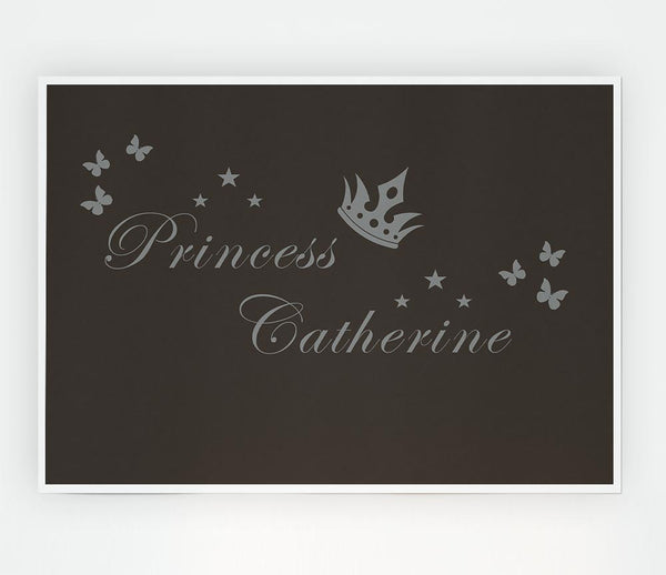 Your Own Name Princess 2 Chocolate Print Poster Wall Art