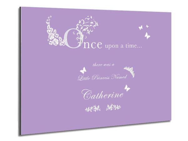 Girls Room Quote Once Upon A Time Your Name Lilac