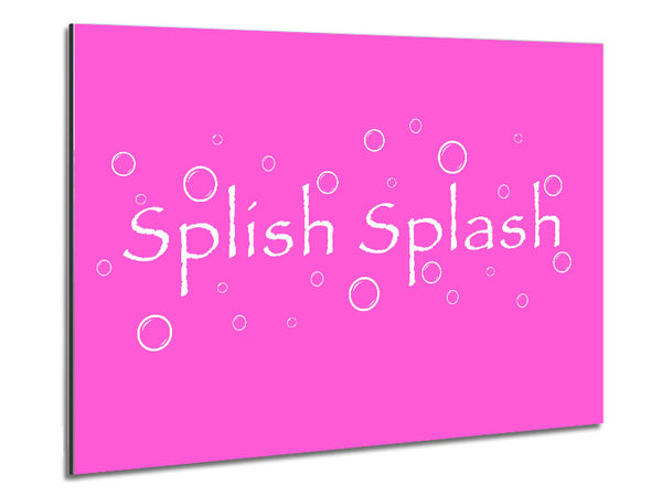 Bathroom Quote Splish Splash Bathroom Vivid Pink