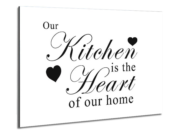 Kitchen Quote Our Kitchen Is The Heart White