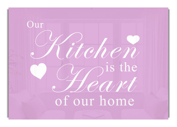 Our Kitchen Is The Heart Pink