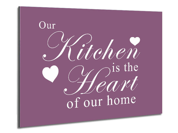 Kitchen Quote Our Kitchen Is The Heart Dusty Pink