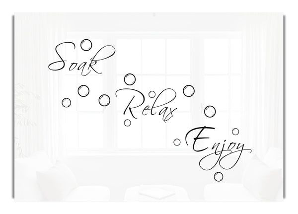 Soak Relax Enjoy White