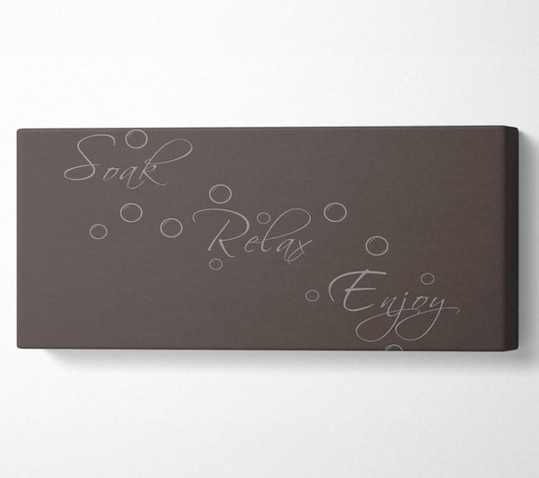 Bathroom Quote Soak Relax Enjoy Chocolate