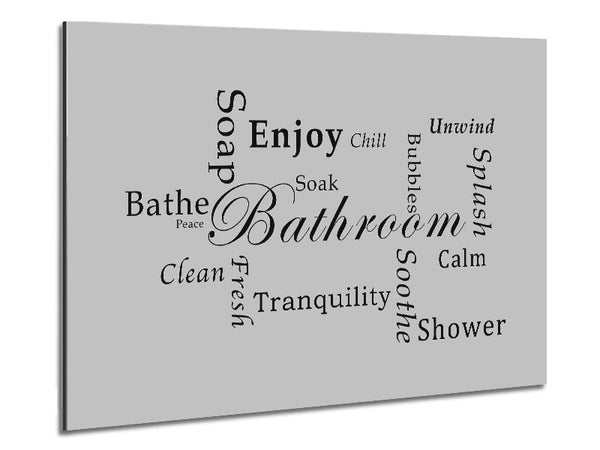 Bathroom Quote Bathroom Tranquility Grey