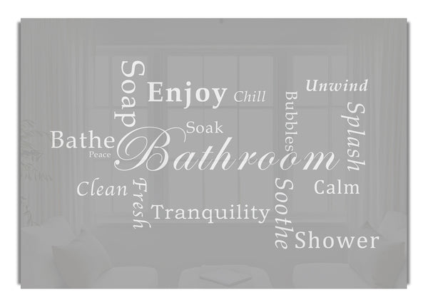 Bathroom Tranquility Grey White